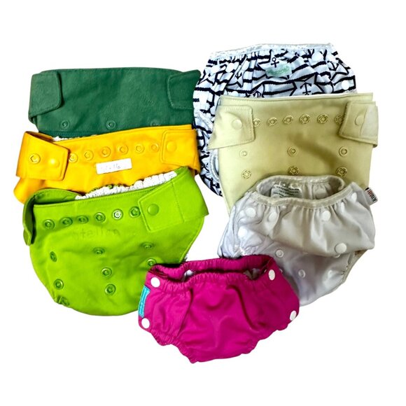 Cloth Diaper Bundle Lot | GroVia, Charlie Banana, AlvaBaby, Wegreenco Reusable N - Picture 1 of 10